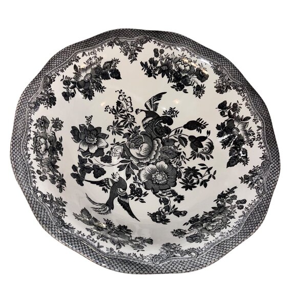 Johnson Brothers Asiatic Pheasant Black Vegetable Bowl - Picture 5 of 5